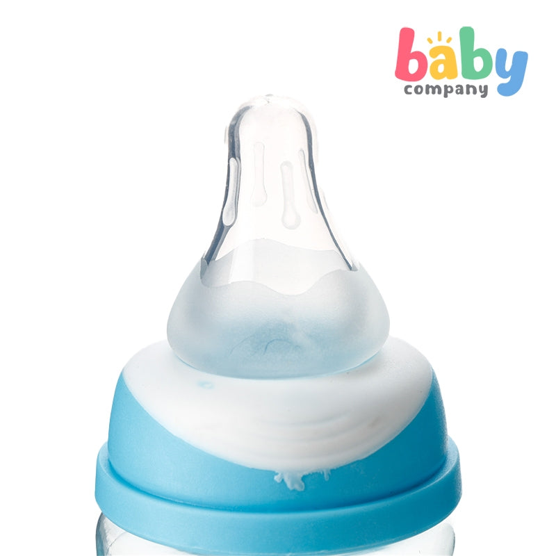 Precious Moments 8oz 2-Toned Hood With Soft Screw Cap Feeding Bottle