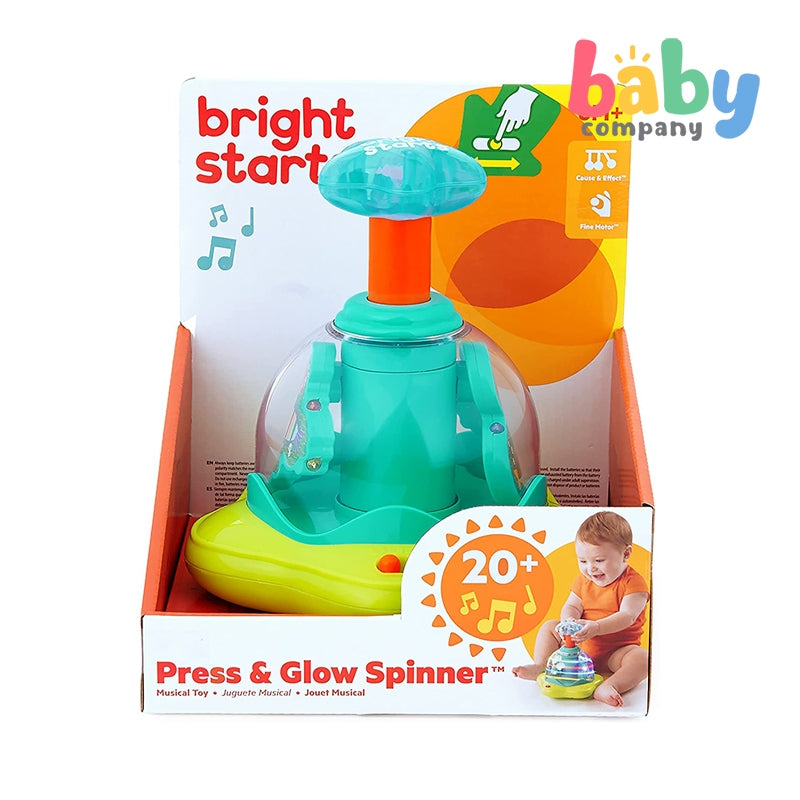 Bright Starts Press & Glow Spinner Toy