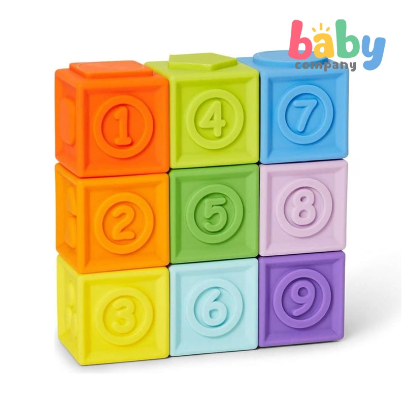 Bright Starts KaleidoCubes 9-Stack And Squeeze Blocks