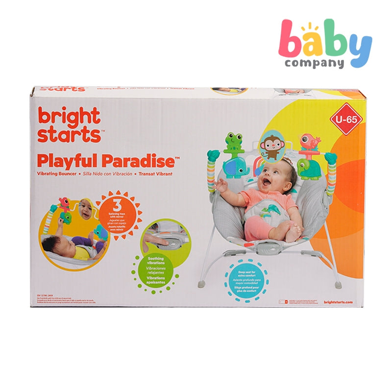 Bright Starts Playful Paradise Vibrating Bouncer