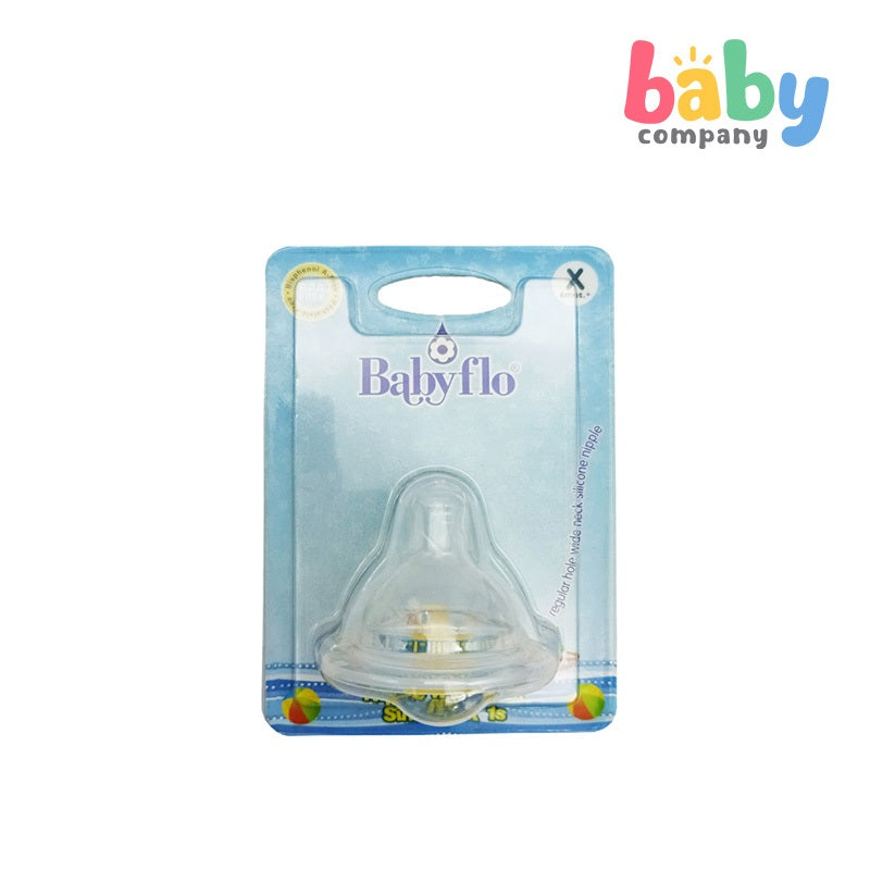 Babyflo Nipple Wideneck Silicone 1pc