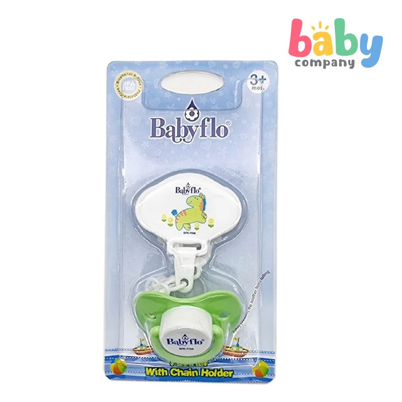 Bioflo Pacifier Babyflo Pacifier with Chain Holder – Baby Company