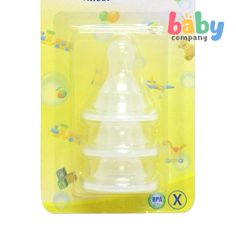 Nurture 3 pc Baby Joy Silicone Nipple In Blister Cards