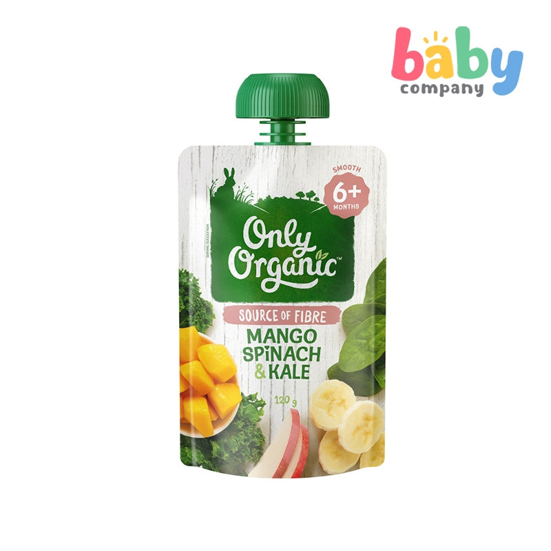 Only Organic Mango, Spinach & Kale (6+ mos) 120g