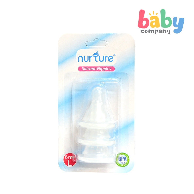 Nurture Silicone Replacement Nipples - Pack of 3