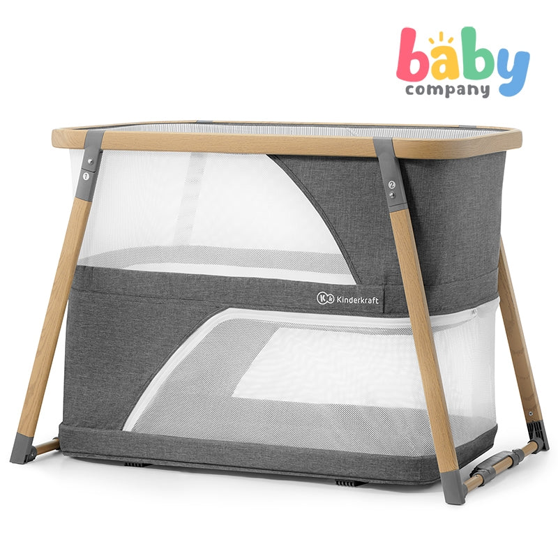 Kinderkraft Sofi Travel Cot - Grey