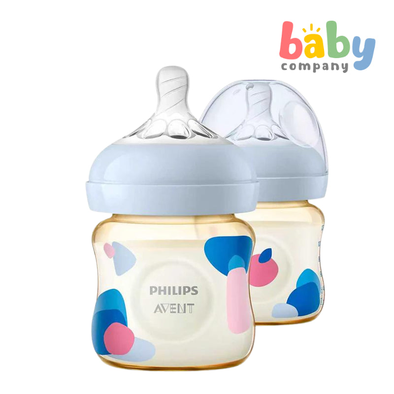 Philips Avent Natural PPSU Feeding Bottle 4Oz Twin Pack