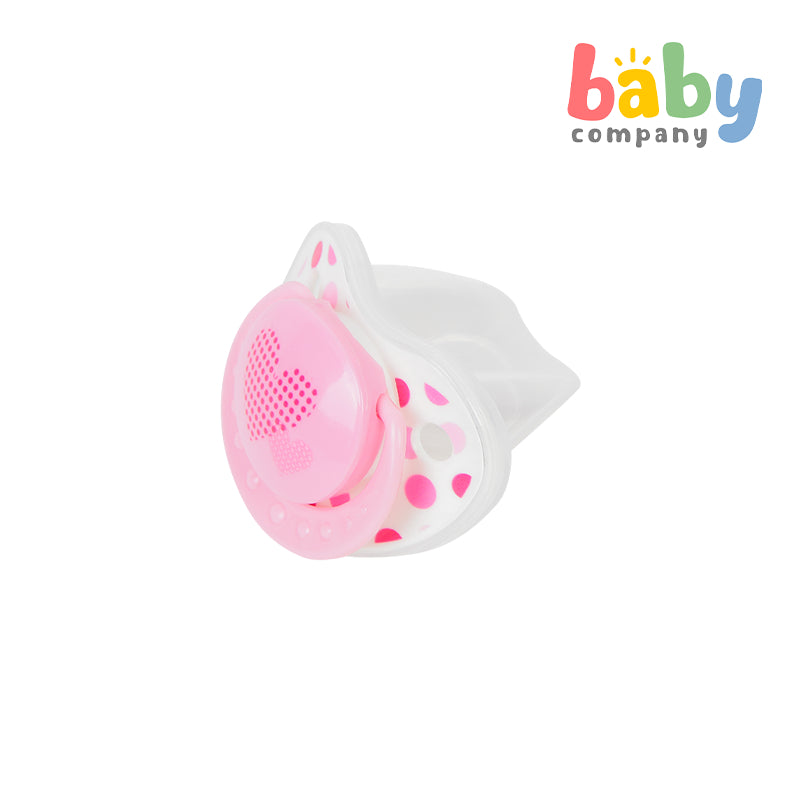 Mom & Baby Silicone Pacifier - Pink Heart