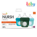 Boon 3-Pack Nursh Silicone Pouch Bottle 4oz/118ml - Blue Set