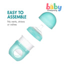 Boon 3-Pack Nursh Silicone Pouch Bottle 4oz/118ml - Blue Set