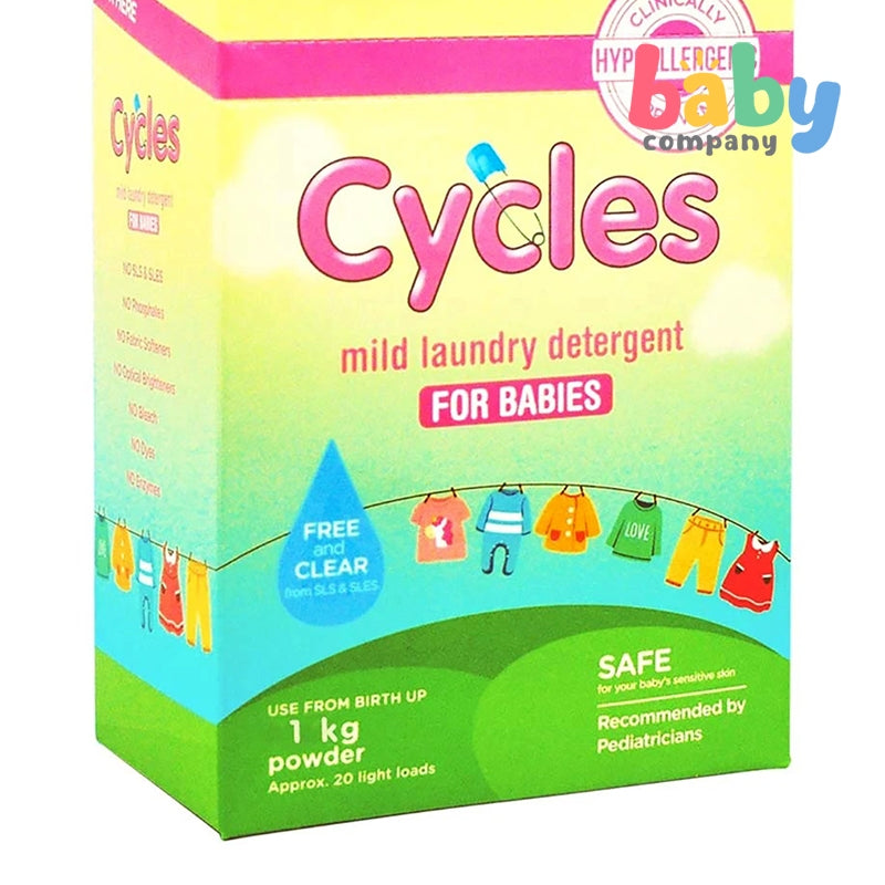 Cycles Mild Laundry Powder Detergent 1kg