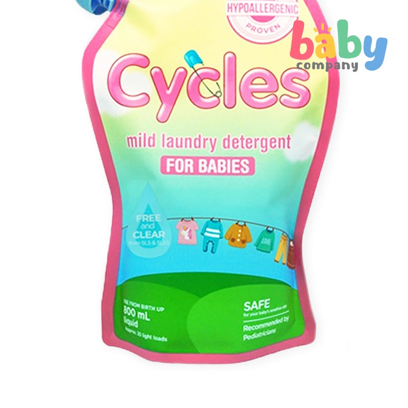 Cycles Liquid Laundry Detergent Refill Pack 800ml