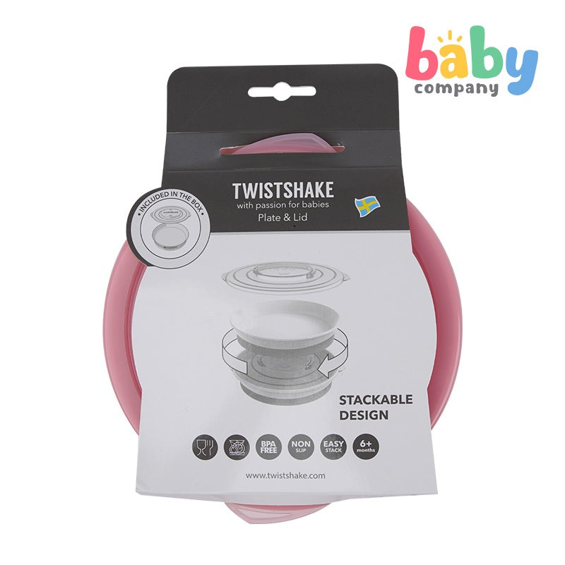 Twistshake Plate 6+m - Pastel Pink