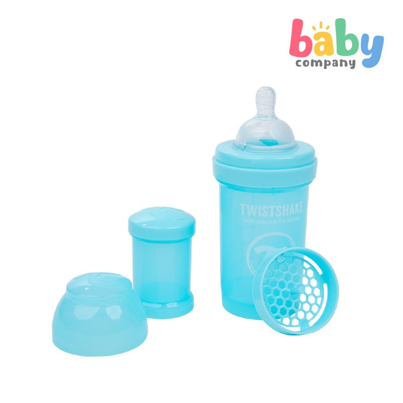 Twistshake Feeding Bottle Anti-Colic 180ml - Pastel Blue