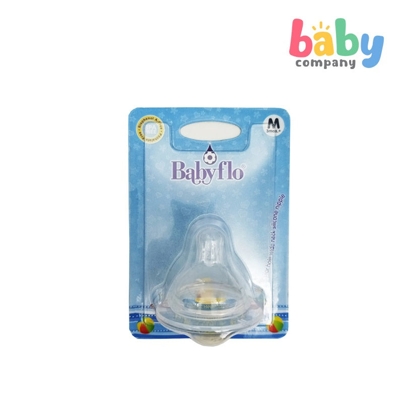 Babyflo Nipple Wideneck Silicone 1pc