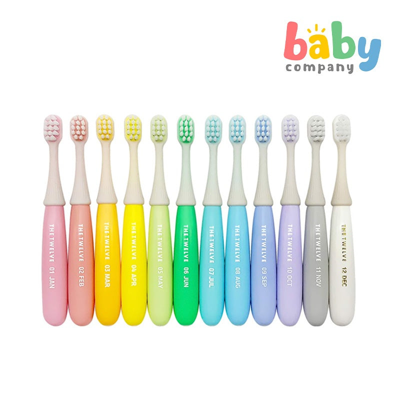 The Twelve Toddler Toothbrush in Pastel Color - 12 pcs