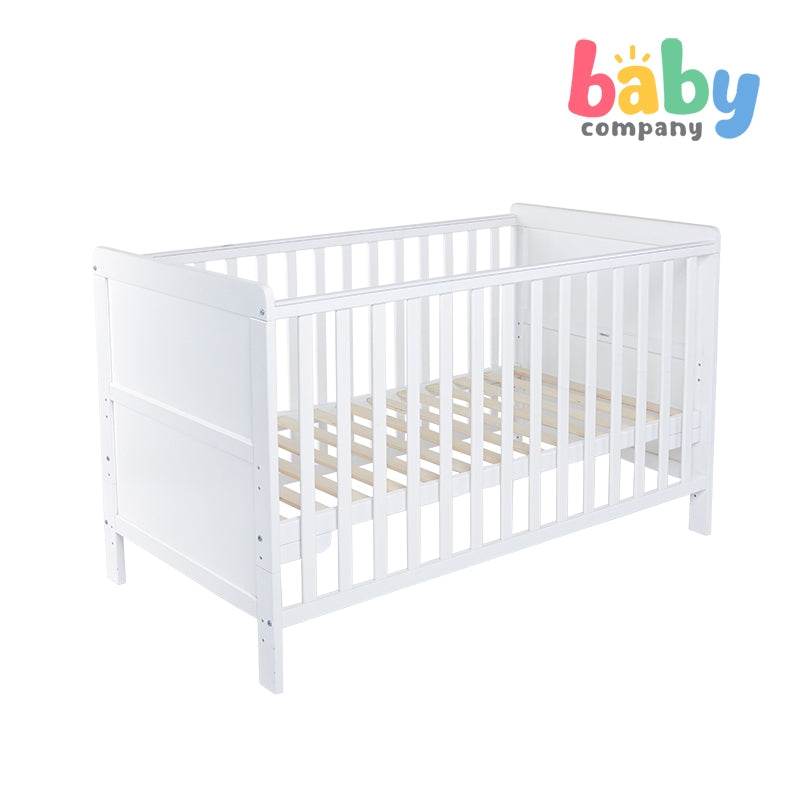 Cuddlebug Fontana 2in1 Convertible Crib - White