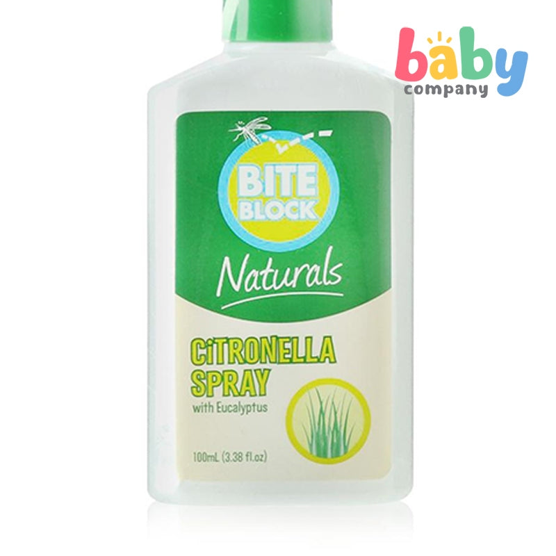 Bite Block Naturals Insect Repellent Citronella Spray 100ml