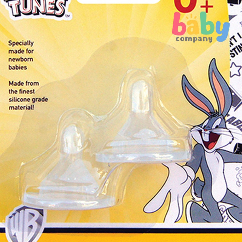 Looney Tunes Standard Newborn Nipples Pack Of 2