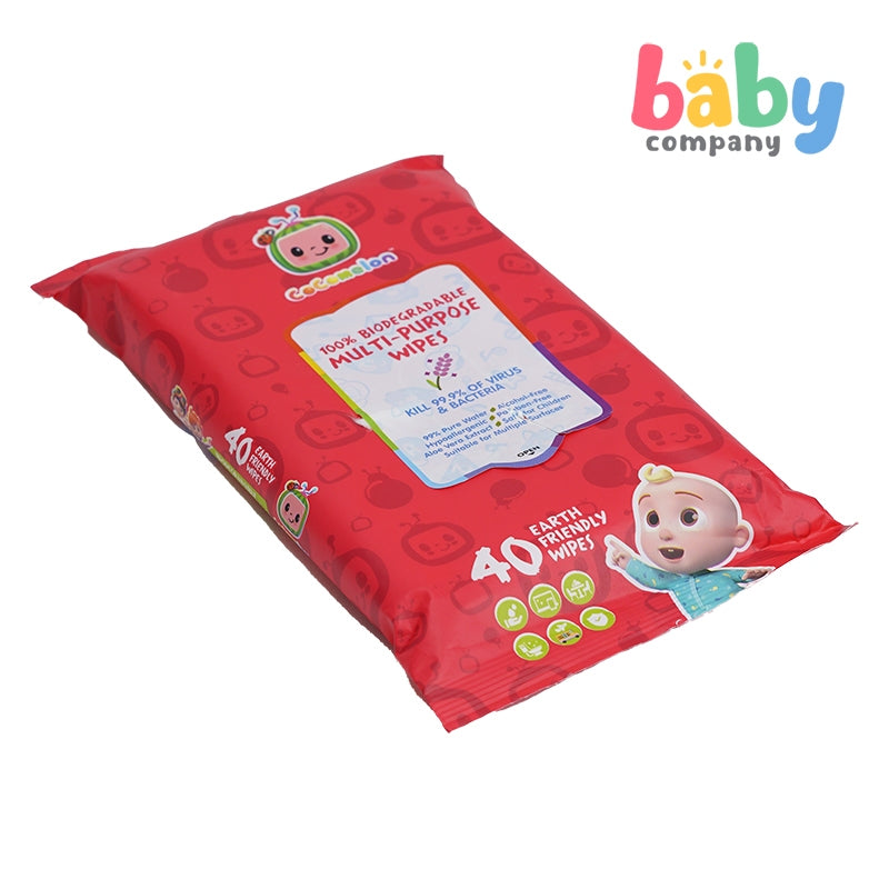 Cocomelon Multi-purpose Wipes - 40 sheets