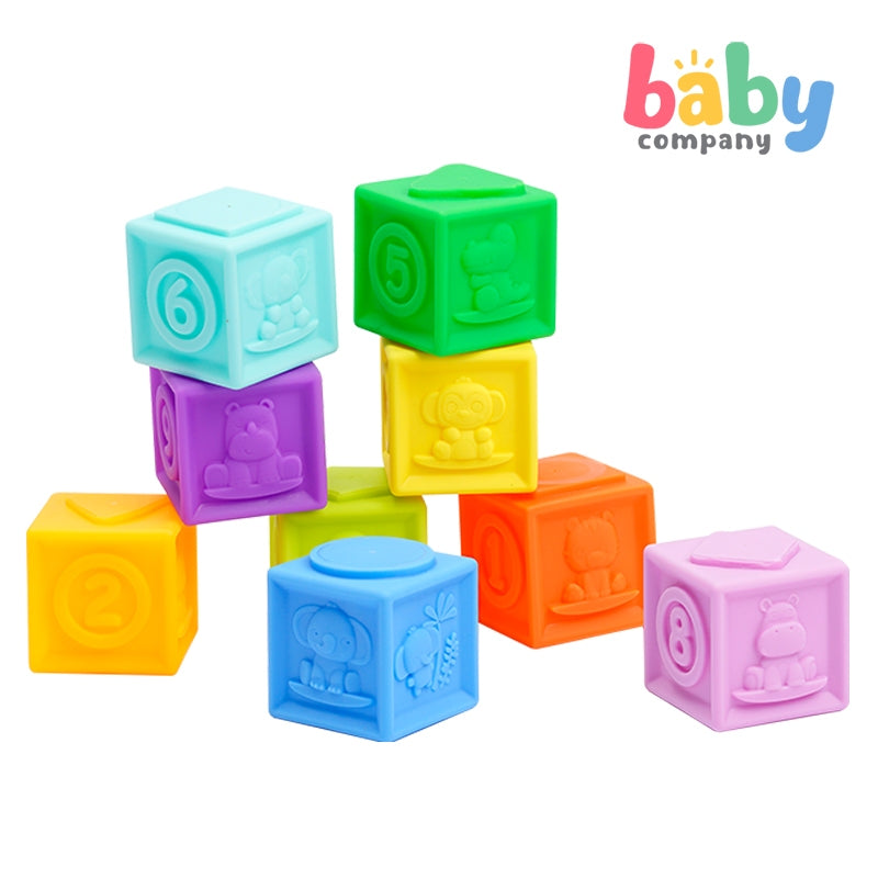 Bright Starts KaleidoCubes 9-Stack And Squeeze Blocks