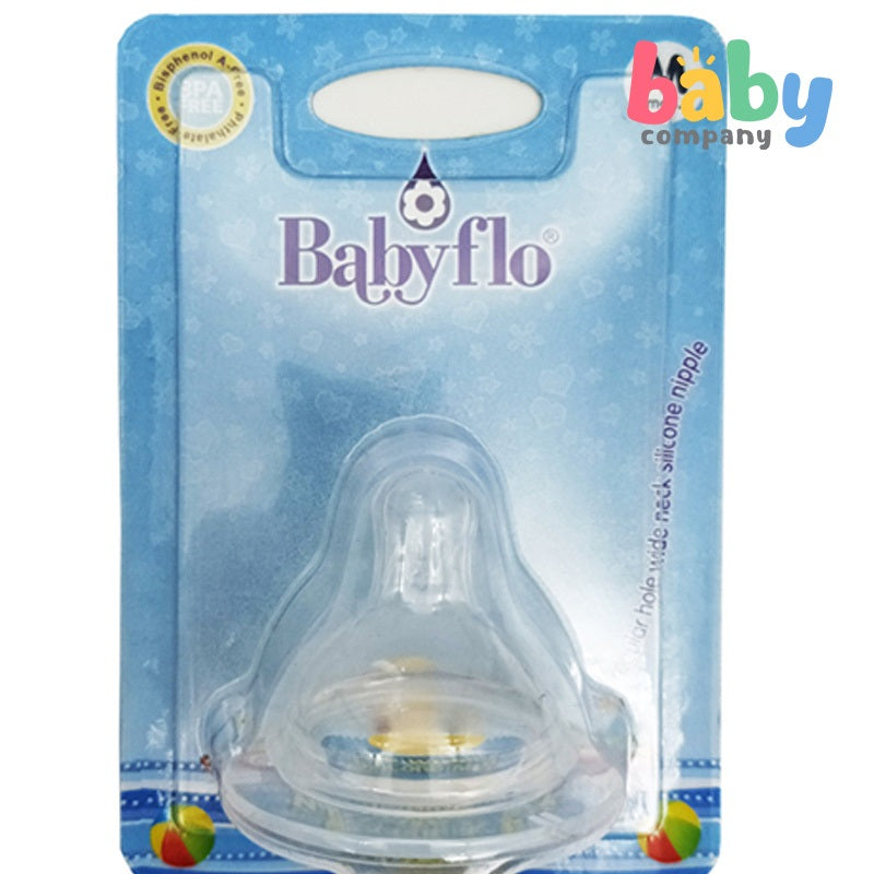 Babyflo Nipple Wideneck Silicone 1pc