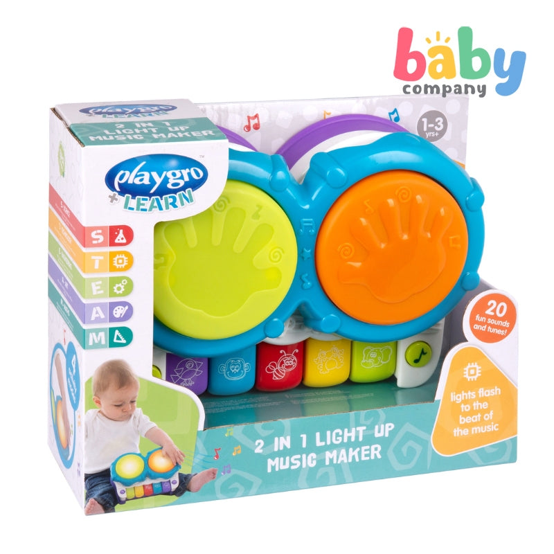 Playgro 2-in-1 Light Up Music Maker