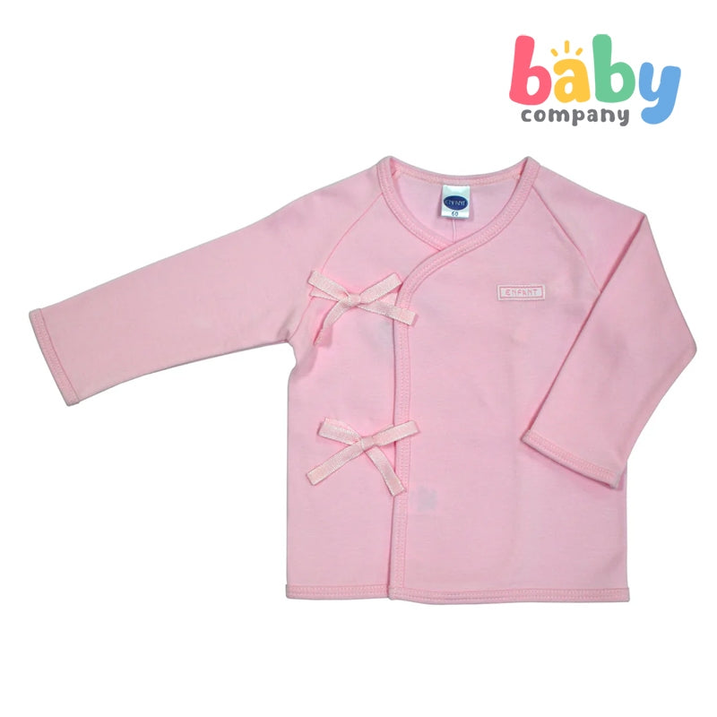 Enfant Long Sleeves Tie-Side Shirt - Pink