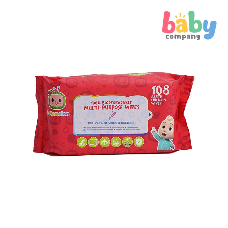 Cocomelon Multi-purpose Wipes - 108 sheets