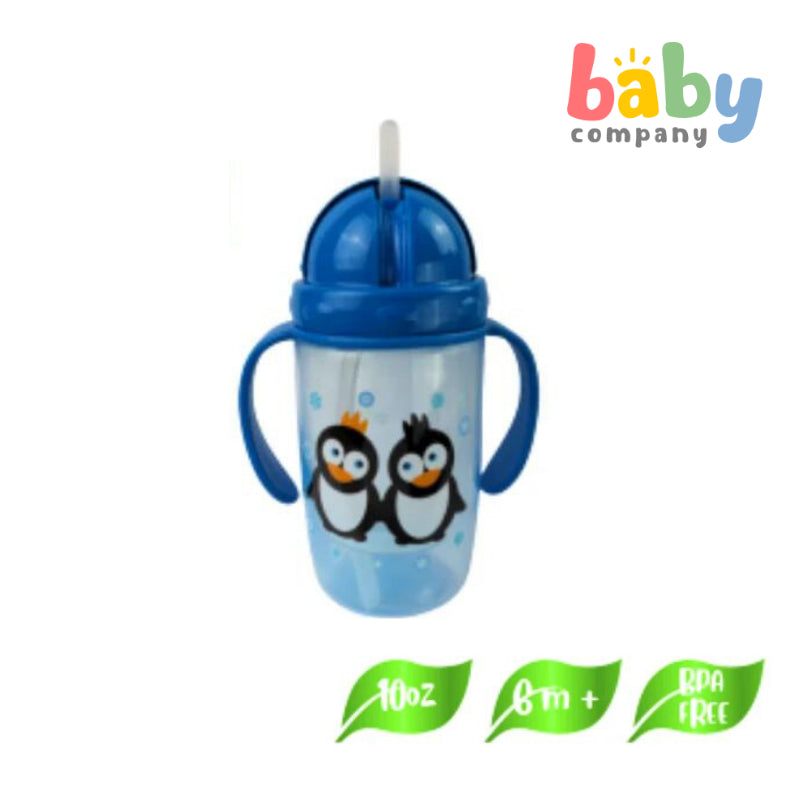 Coral Babies Sipper Cup with Silicone Straw Lid