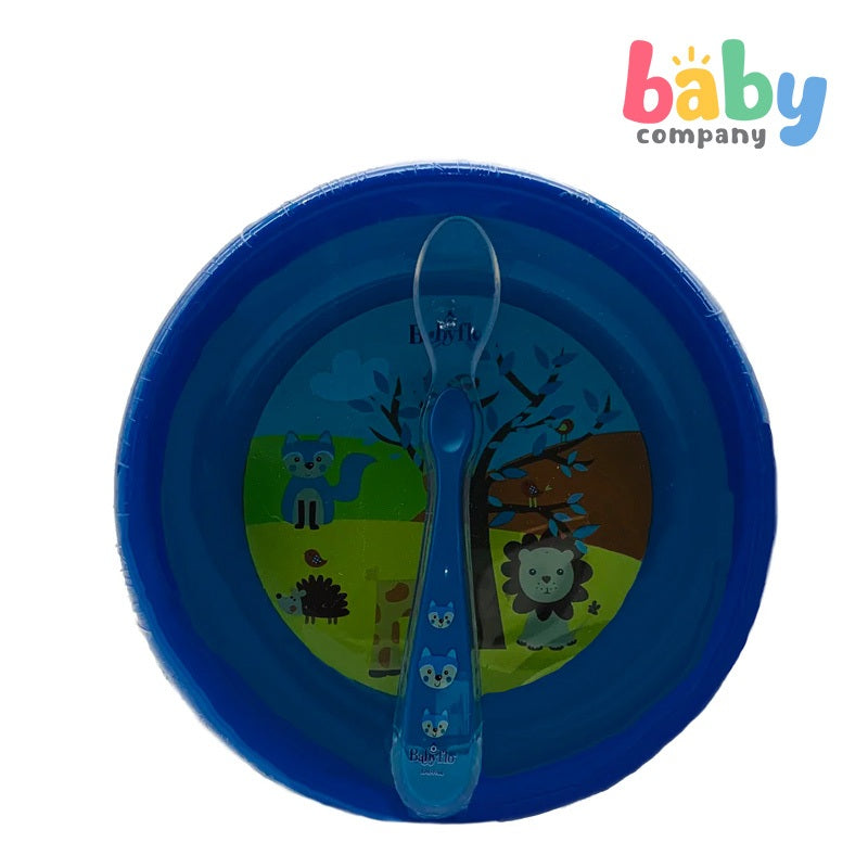 Babyflo Plate with Silicone Spoon