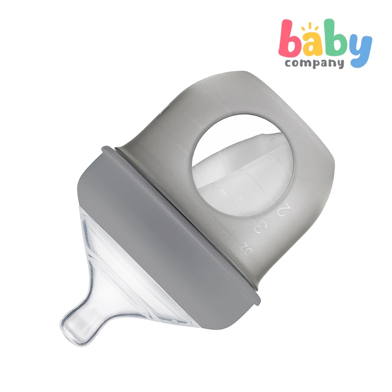 Boon 4oz/118ml Single Nursh Silicone Pouch Bottle - Gray