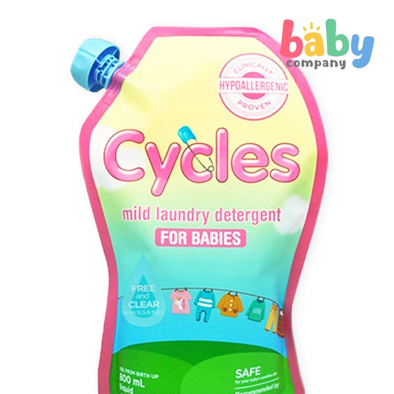 Cycles Liquid Laundry Detergent Refill Pack 800ml