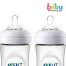 Philips Avent Natural Bottle 11oz/330ml Twin Pack - Clear