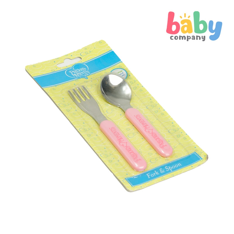 Precious Moments Stainless Steel Fork and Spoon Set