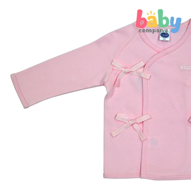 Enfant Long Sleeves Tie-Side Shirt - Pink