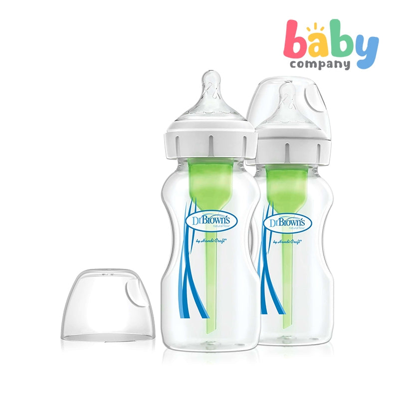 Dr. Brown's 2-Pack Options+ Wide-Neck Bottle - 270ml