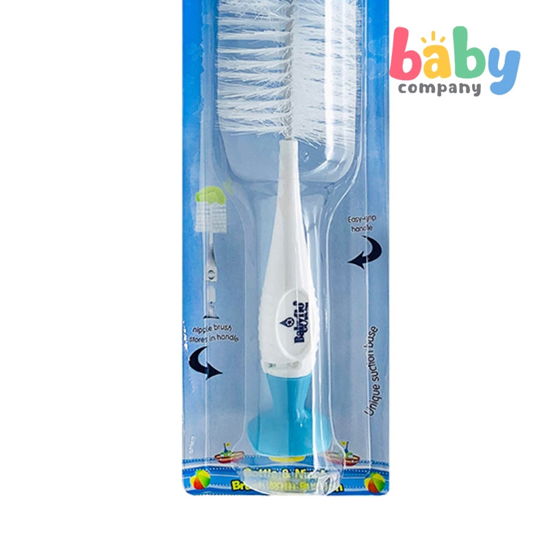 Babyflo Bottle & Nipple Brush with Suction