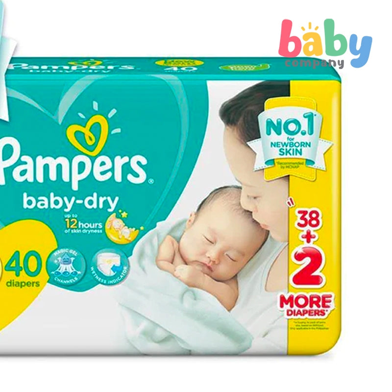 Pampers Baby Dry Taped Diapers - Jumbo Pack - Newborn 40s