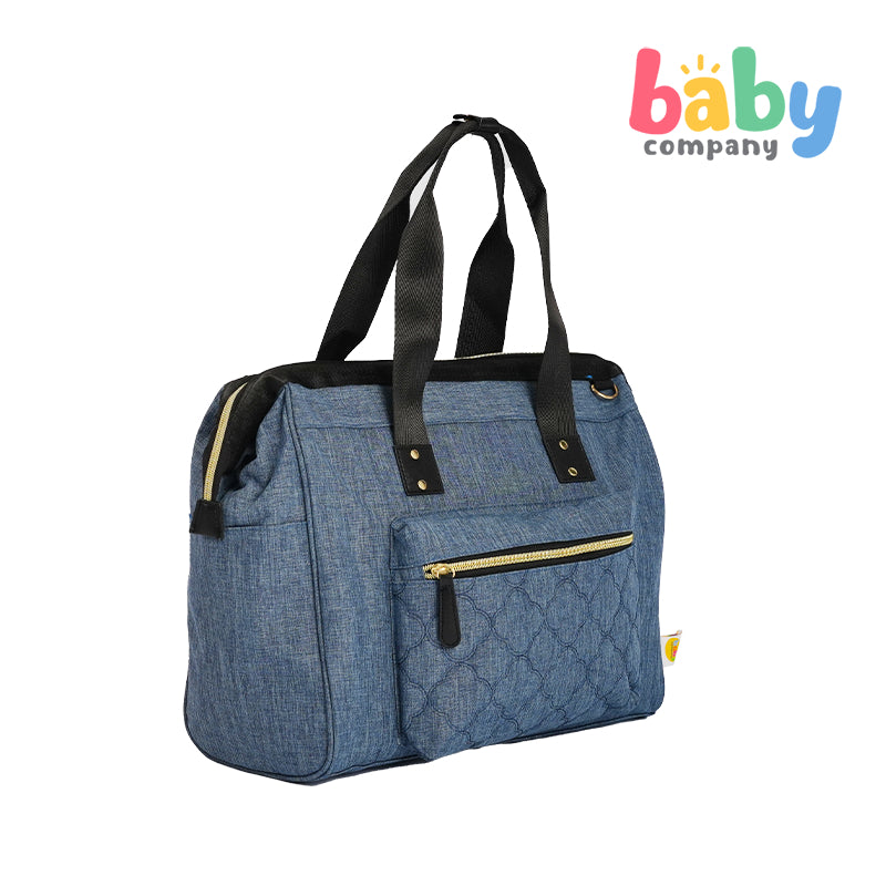 Baby Company Diaper and Travel Tote Bag with Diaper Changing Pad - Blue