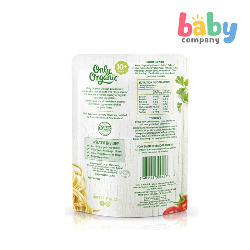 Only Organic Chicken Bolognese (10 mos +)