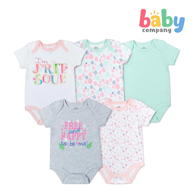 Mother's Choice Body Suit 5 pcs - Free & Happy to be Me