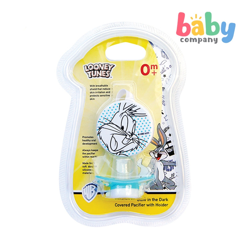 Looney Tunes Glow in the Dark Covered Pacifier with Holder