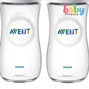 Philips Avent Natural Bottle 11oz/330ml Twin Pack - Clear