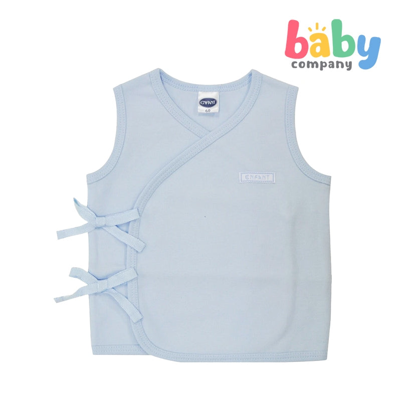 Enfant Sleeveless Tie-Side Shirt, Blue