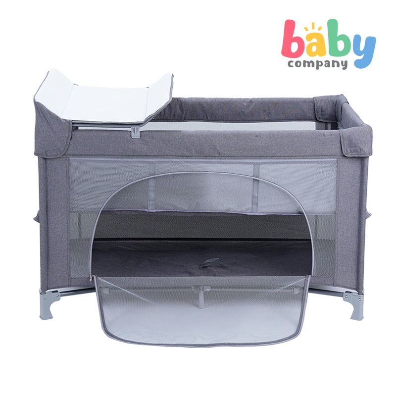 Looping All in One Pack and Play Co-Sleeper, Crib, and Playpen - Gray