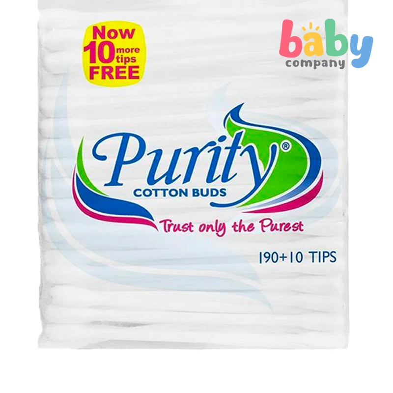 Purity Cotton Buds 190 tips with FREE 10 tips