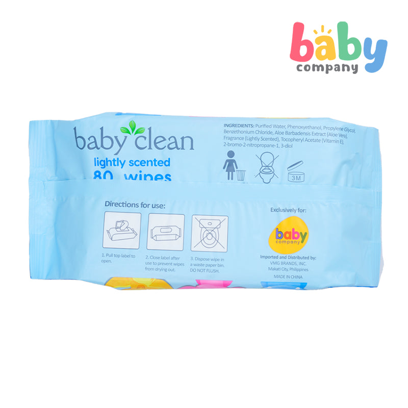 Buy 1 Take 1 Baby Clean Lightly Scented Wipes - 80 Sheets