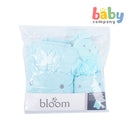 Bloom 3-Piece Bath Towel and Loofah Set For Kids - Green Bunny