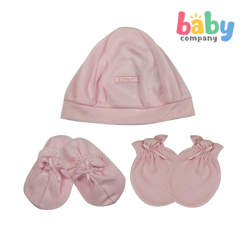 Enfant Pack Set of Mittens, Booties and Bonnet